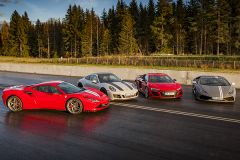Ferrari, Porsche, Audi R8 og Lamborghini Testdrive!