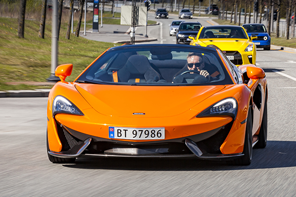 McLaren 570S Spider Driveout!